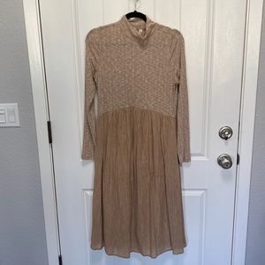 Flamingo Urban tan midi dress